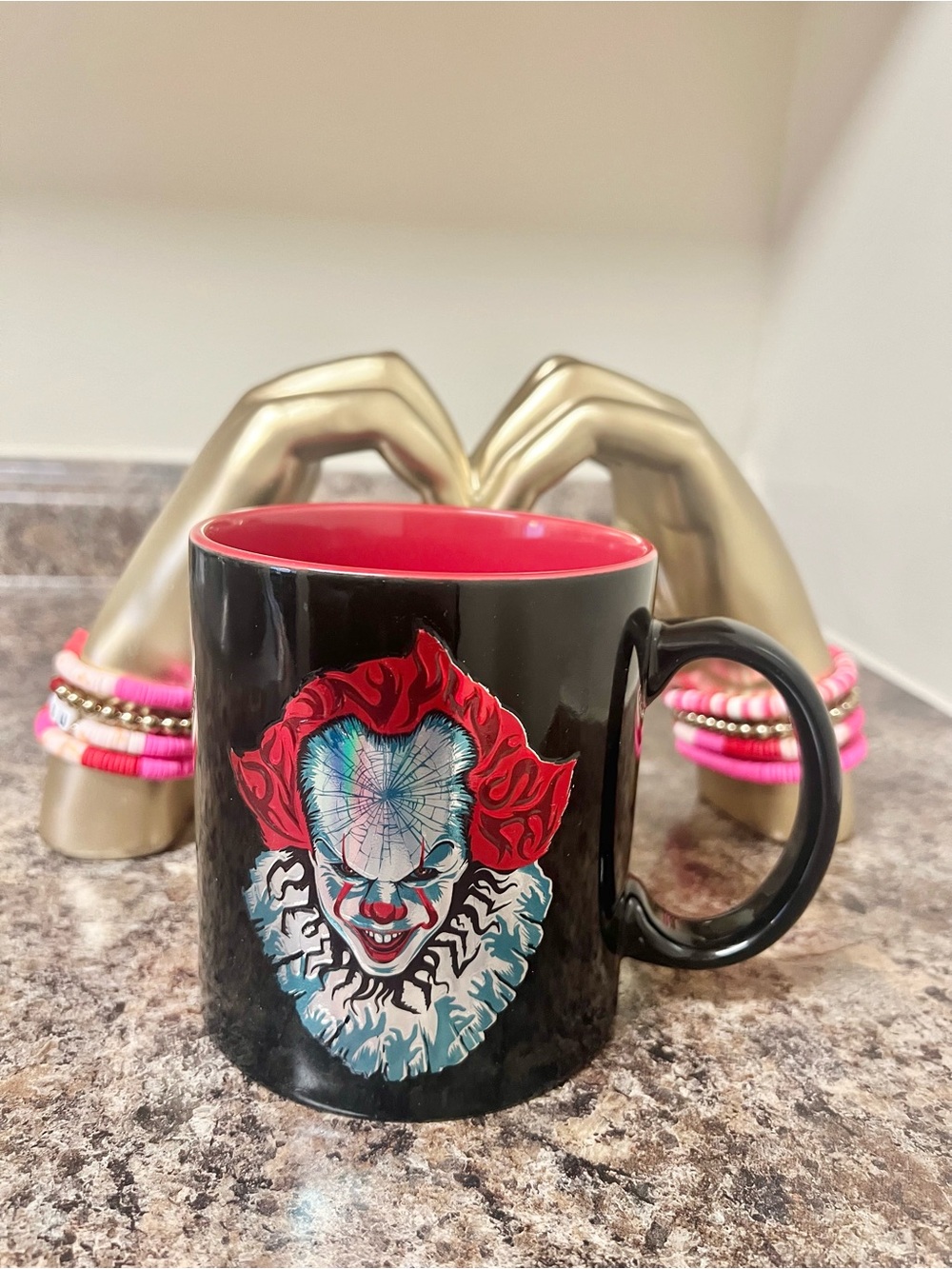 Black and Red Horror IT Clown Ceramic Coffee Mug Brand New